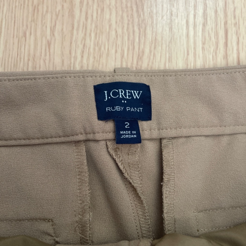 J Crew Factory Ruby Stretch Cropped Flat Front Kh… - image 6